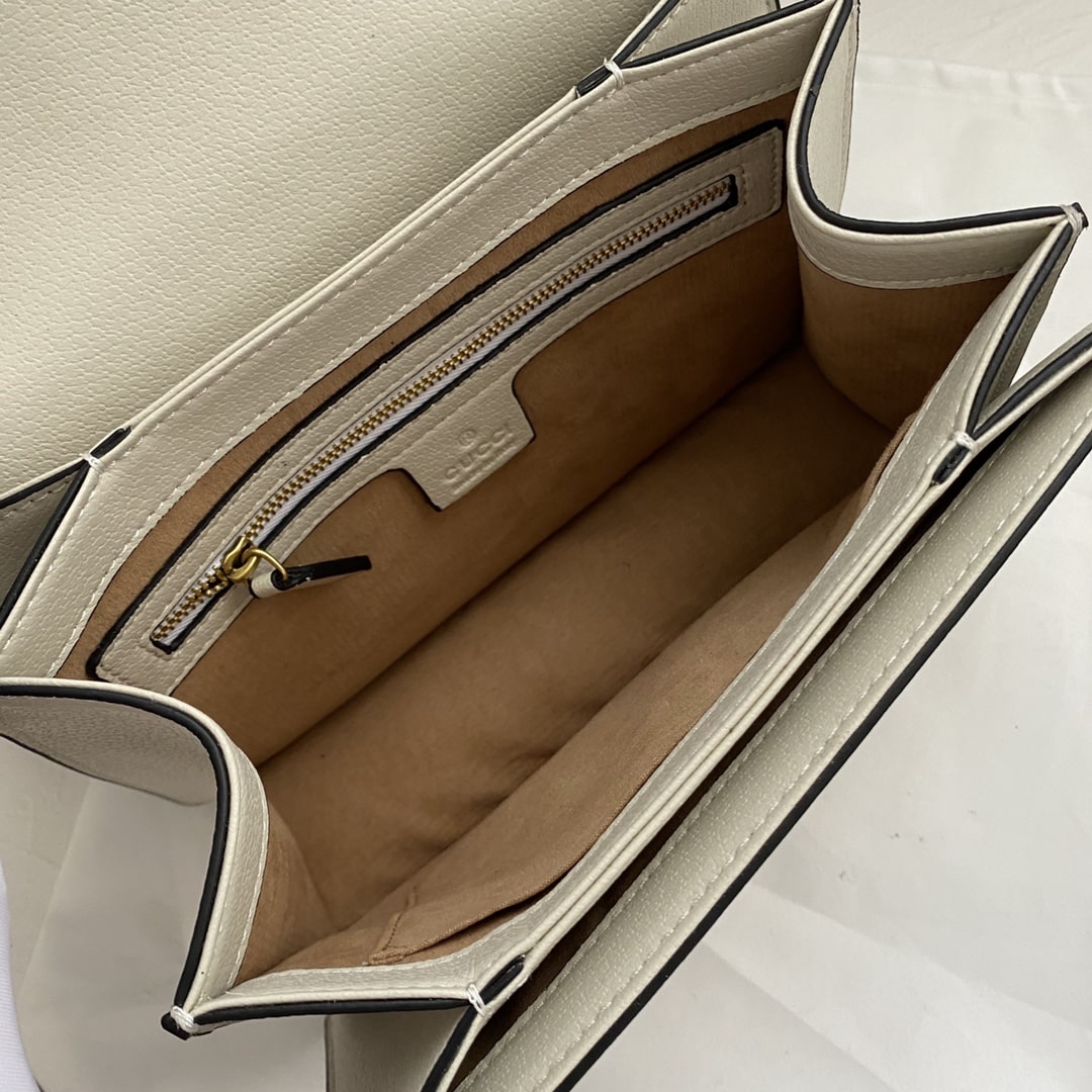 Gucci Queen Margaret Small GG Supreme Canvas Top Handle Bag White 25Cm 476541 9I6St 9753 - Image 7