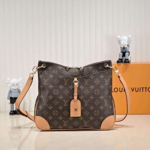 Alternative view of Louis Vuitton Odéon MM Monogram Canvas Shoulder Bag Brown 31cm M45355