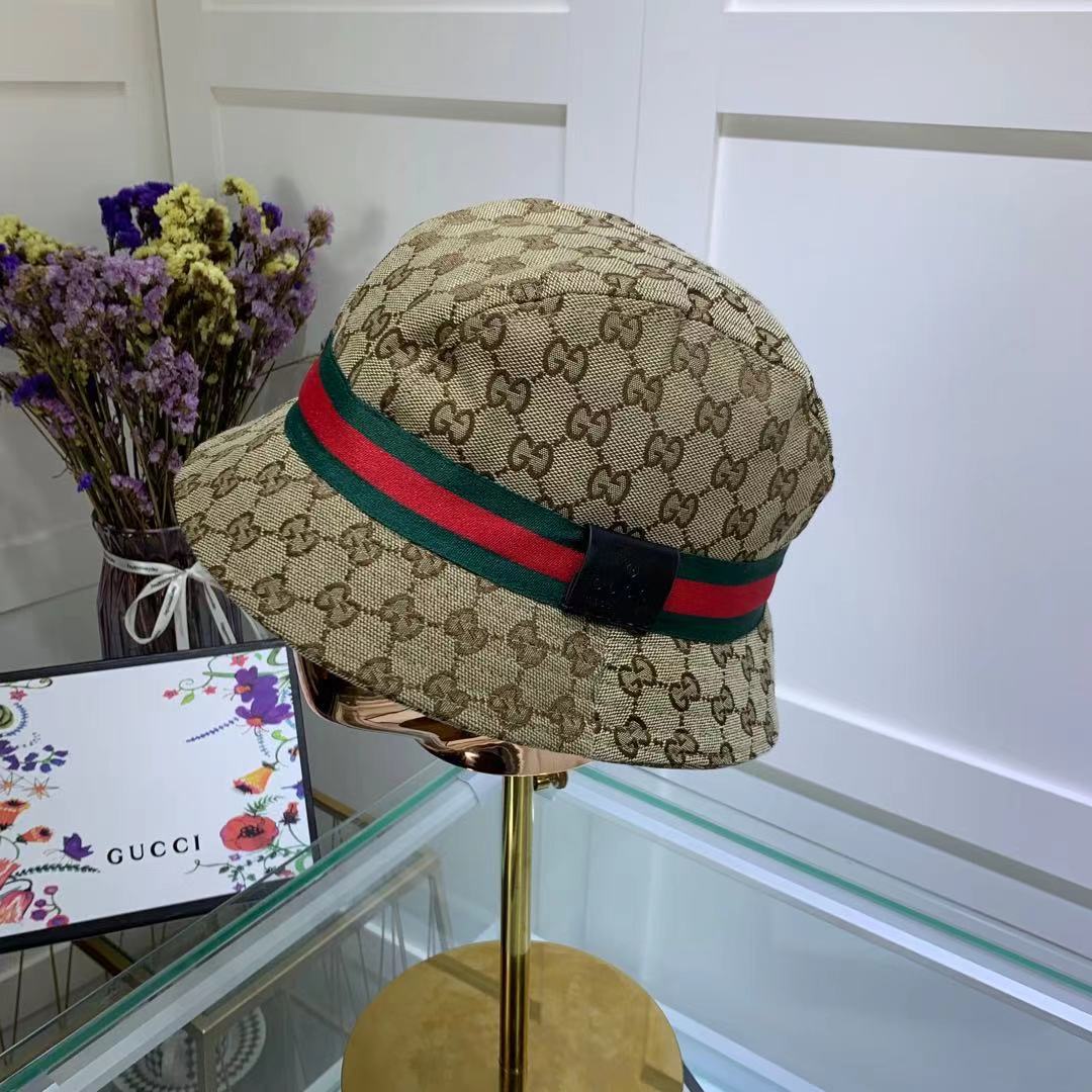 Gucci GG Canvas Fedora Hat Beige - Image 4