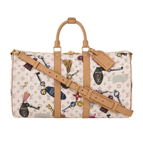 Louis Vuitton Keepall Bandoulière 45 Beige 45Cm M28780