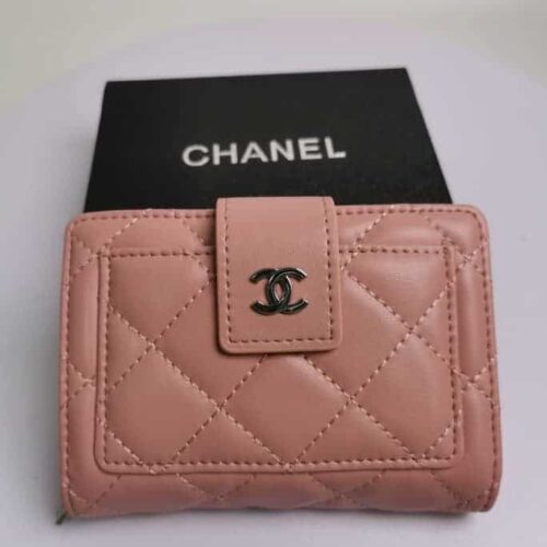 Alternative view of Chanel Cc Leather Wallet Pink 13.5Cm