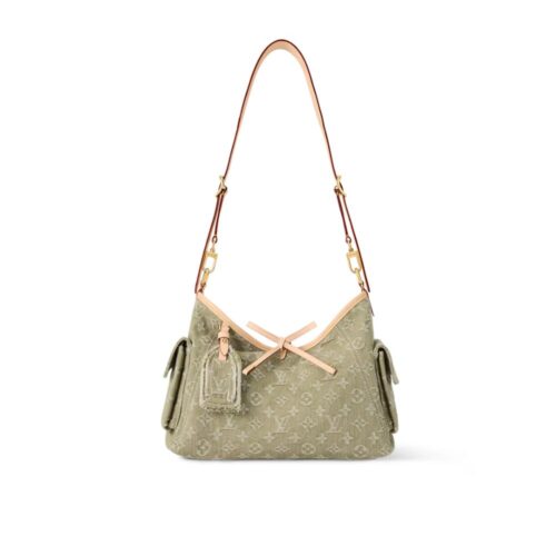 Louis Vuitton Carryall Cargo PM Khaki Denim 33Cm M27623
