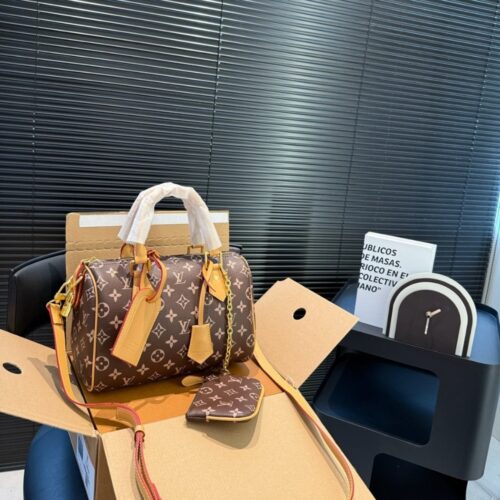 Alternative view of Louis Vuitton Speedy P9 Bandoulière 25 Monogram Canvas Handle Bag Brown 25cm M24443