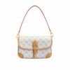 Louis Vuitton Diane Monogram Canvas Shoulder Bag Cream Beige 24Cm
