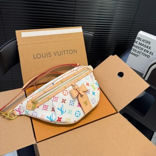 Alternative view of Louis Vuitton X Takashi Murakami High Rise Monogram Canvas Bumbag White Multicolored 38cm M13660