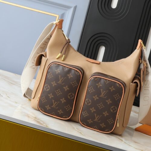 Alternative view of Louis Vuitton Monogram Canvas Hobo Cargo Bag Beige 31Cm M12697