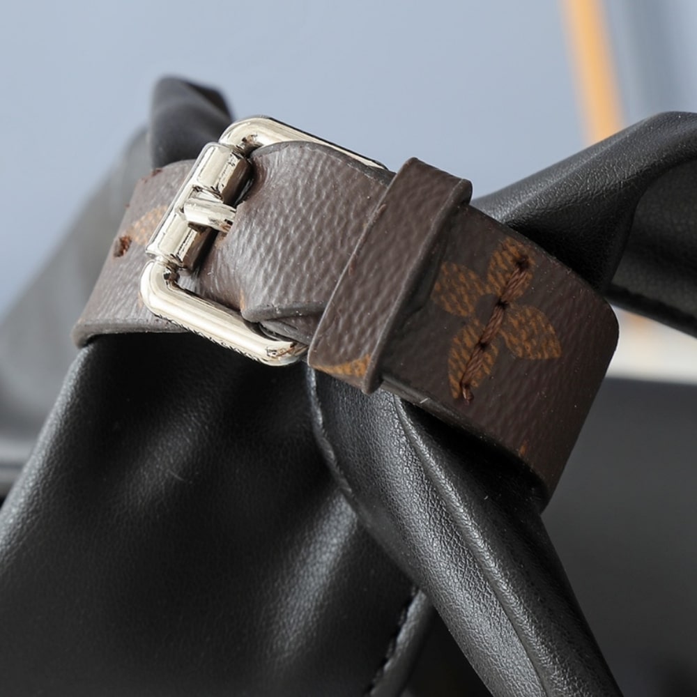 Louis Vuitton Atlantis GM Leather Shoulder Bag Black 41Cm M11266 - Image 8
