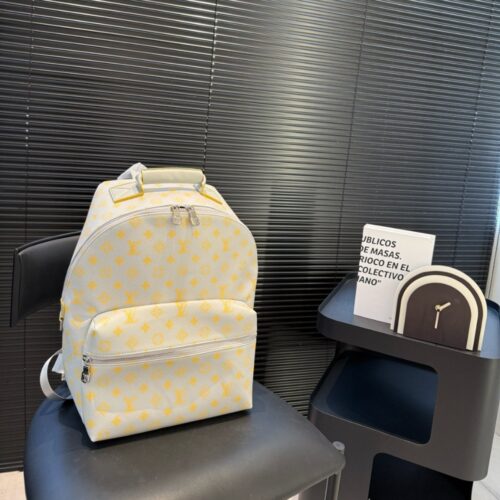 Alternative view of Louis Vuitton Discovery Monogram Glow Canvas Backpack Yellow 37Cm M14673