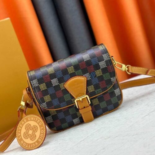 Alternative view of Louis Vuitton Montsouris Messenger PM Damier Ebene Shoulder Bag Multicolor 20cm N00147