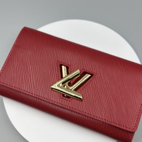 Alternative view of Louis Vuitton Coquelicot Epi Leather Twist Wallet Red 19Cm