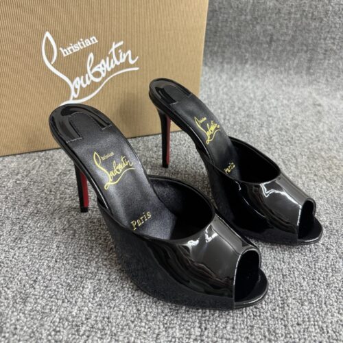 Alternative view of Christian Louboutin Me Dolly 100 Mules Black 1221318B439