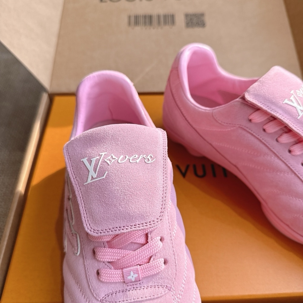 Louis Vuitton LV Footprint Soccer Suede Sneaker Pink 1ahtyk - Image 7