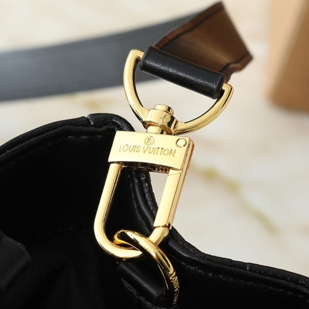 Louis Vuitton Avenue PM Monogram Empreinte Top Handle Bag Black 30cm M25577 - Image 7