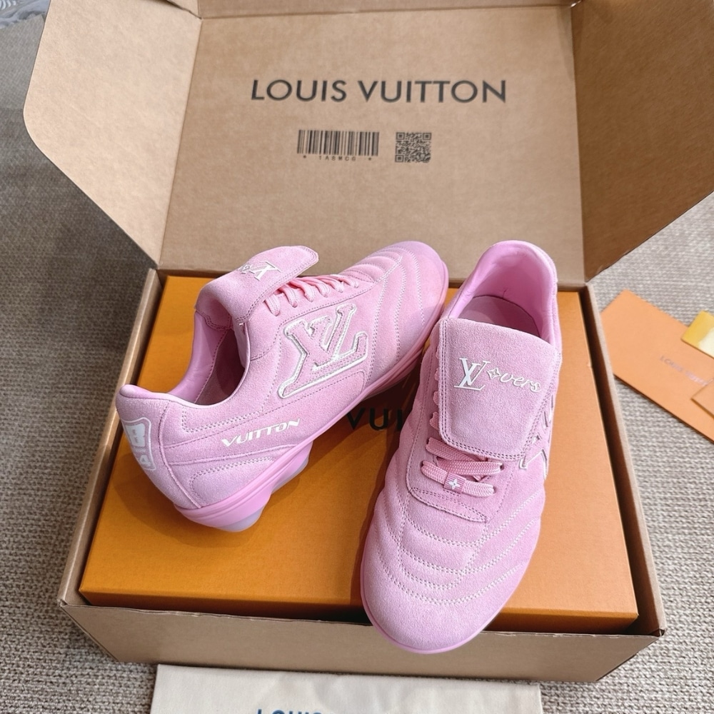 Louis Vuitton LV Footprint Soccer Suede Sneaker Pink 1ahtyk - Image 6