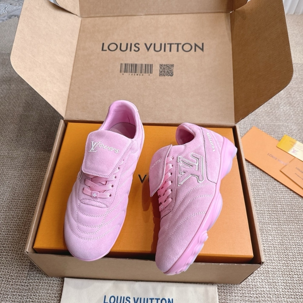 Louis Vuitton LV Footprint Soccer Suede Sneaker Pink 1ahtyk - Image 5