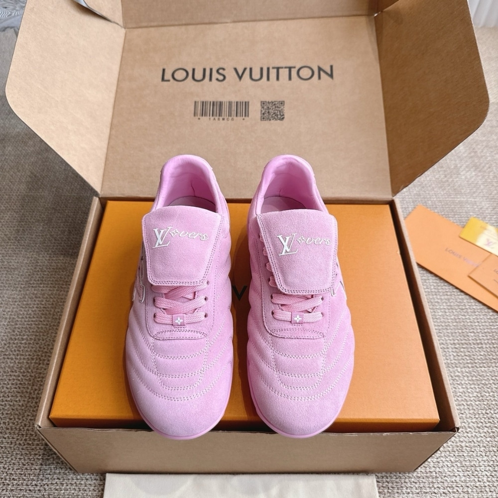 Louis Vuitton LV Footprint Soccer Suede Sneaker Pink 1ahtyk - Image 3