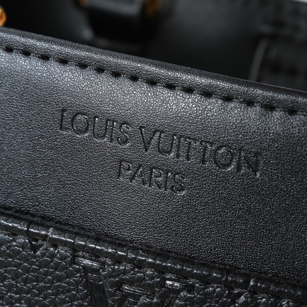 Louis Vuitton Avenue PM Monogram Empreinte Top Handle Bag Black 30cm M25577 - Image 6