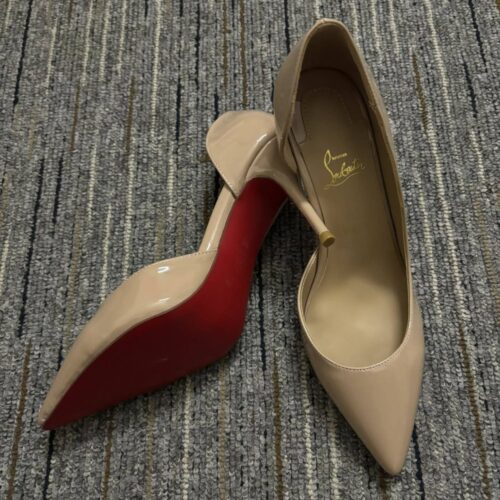 Alternative view of Christian Louboutin Iriza Patent Leather Pumps Beige 3130524PK1A