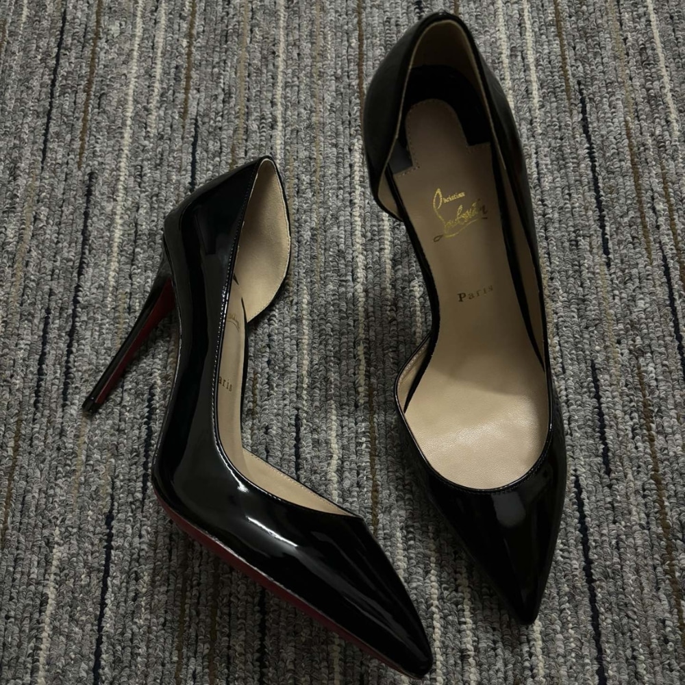 Christian Louboutin Iriza Patent Leather Pumps Black 3210565BK01 - Image 2