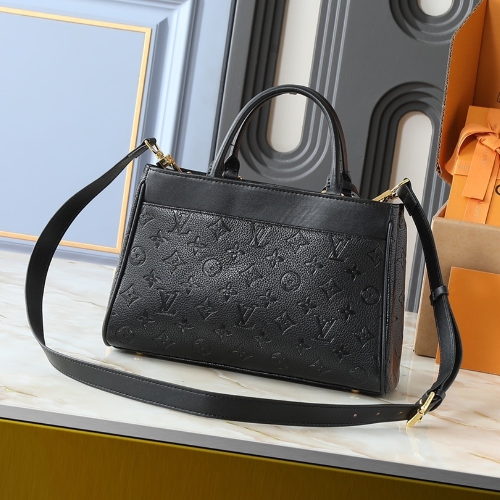 Louis Vuitton Avenue PM Monogram Empreinte Top Handle Bag Black 30cm M25577 - Image 4