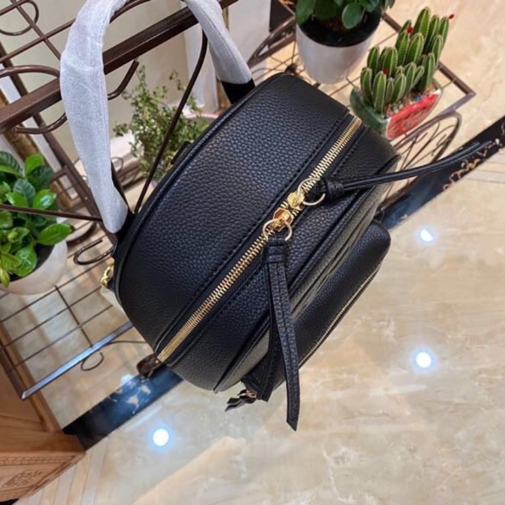 Gucci Soho Grained Leather Backpack Black 31cm - Image 4