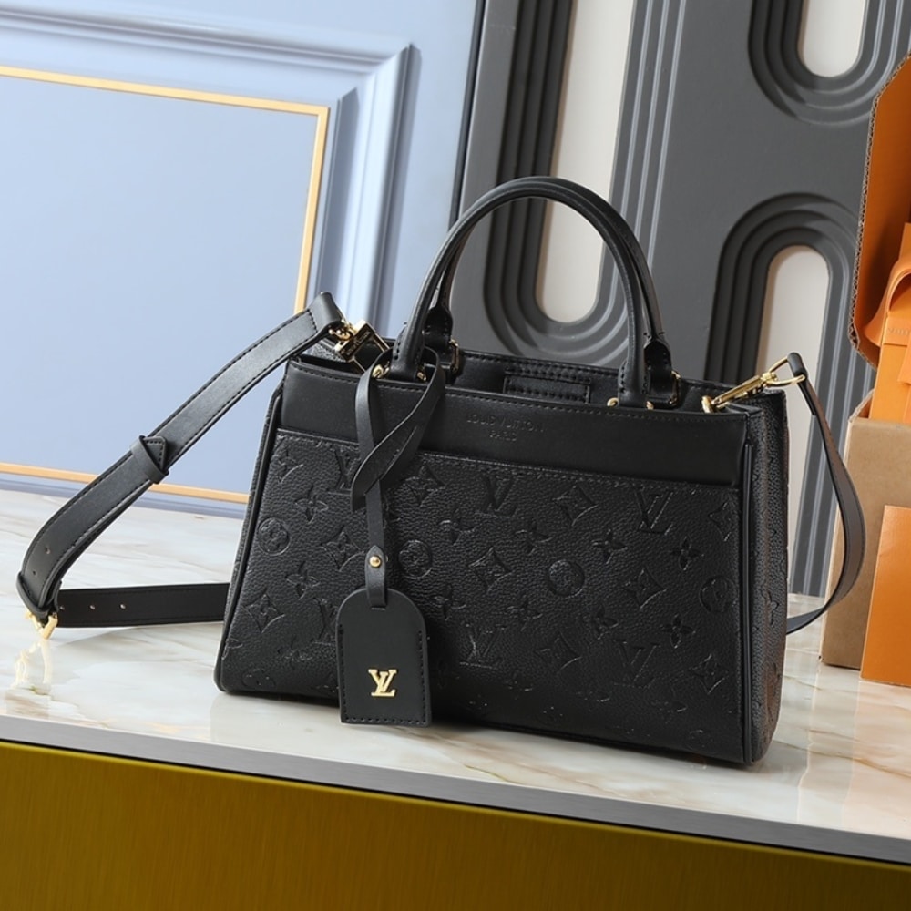 Louis Vuitton Avenue PM Monogram Empreinte Top Handle Bag Black 30cm M25577 - Image 2