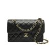 Chanel Classic Medium Grained Leather Flap Bag Black 26cm A01113 Y01864 C3906