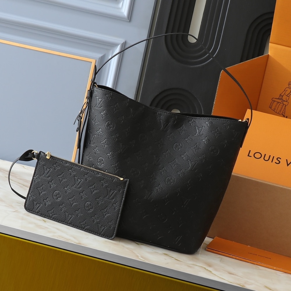 Louis Vuitton All In GM Monogram Empreinte Tote Bag Black 30cm M13044 - Image 3