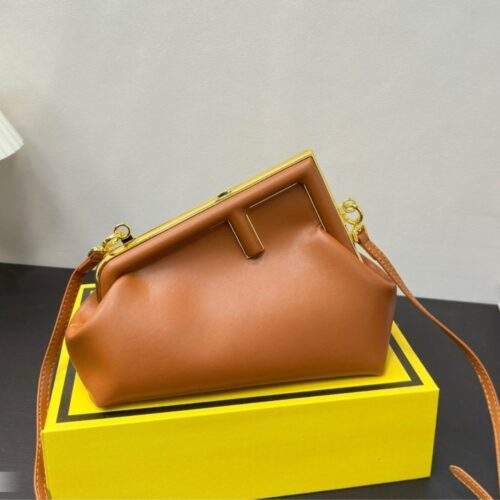 Alternative view of Fendi First Small Leather Clutch Brown 23Cm 8Bp129Abvef0Nyj