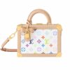 Louis Vuitton X Murakami Petite Valise Monogram Canvas Shoulder Bag White 22cm M13125