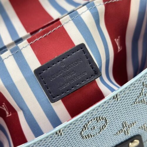 Alternative view of Louis Vuitton Soul Trunk Monogram Heritage Canvas Crossbody Bag Light Blue 19Cm M15035