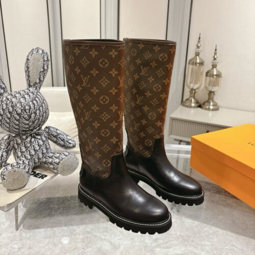 Alternative view of Louis Vuitton Lv Squad High Boot Monogram Brown