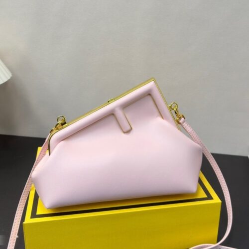 Alternative view of Fendi First Small Leather Clutch Pink 23Cm 8Bp129Abvef1Ba9