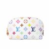 Louis Vuitton X Murakami Cosmetic Pouch PM Monogram Canvas Multicoloured White 19Cm M13744