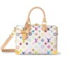 Louis Vuitton X TM Speedy Bandoulière 25 Monogram Canvas Handle Bag Multicolor White 25cm M13085