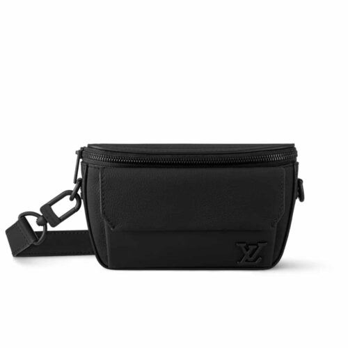 Louis Vuitton Leather Bumbag Black 29Cm