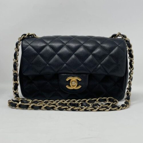 Alternative view of Chanel Classic Mini Grained Leather Flap Bag Black 20cm A69900 Y04059 94305