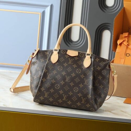 Alternative view of Louis Vuitton Turenne Monogram Canvas Handle Bag Brown 36Cm M48813