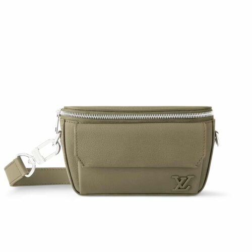 Louis Vuitton Leather Bumbag Khaki Green 29Cm