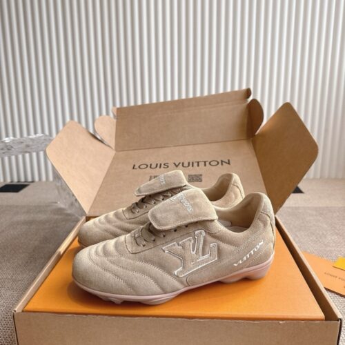 Alternative view of Louis Vuitton  LV Footprint Soccer Suede Sneaker Beige 1ahtx8