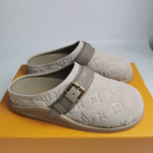 Alternative view of Louis Vuitton To Go Flat Comfort Clog Suede Mule Hazelnut Brown 1AHLVP