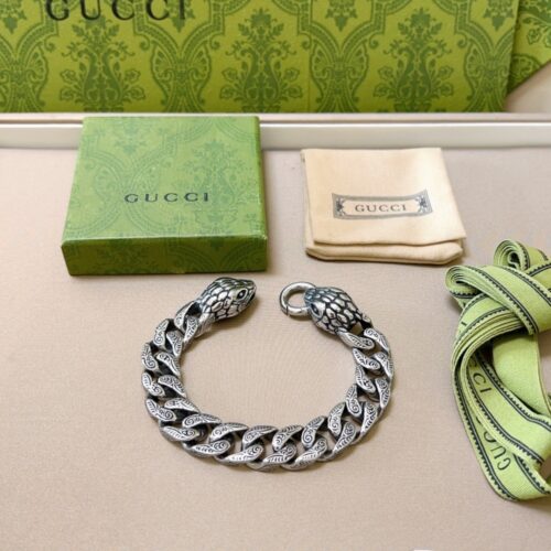 Alternative view of Gucci Sterling Silver Snake Bracelet Silver