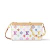 Louis Vuitton X Takashi Murakami Pochette Accessories Monogram Canvas Shoulder Bag Multicolore Blanc 21cm M13404