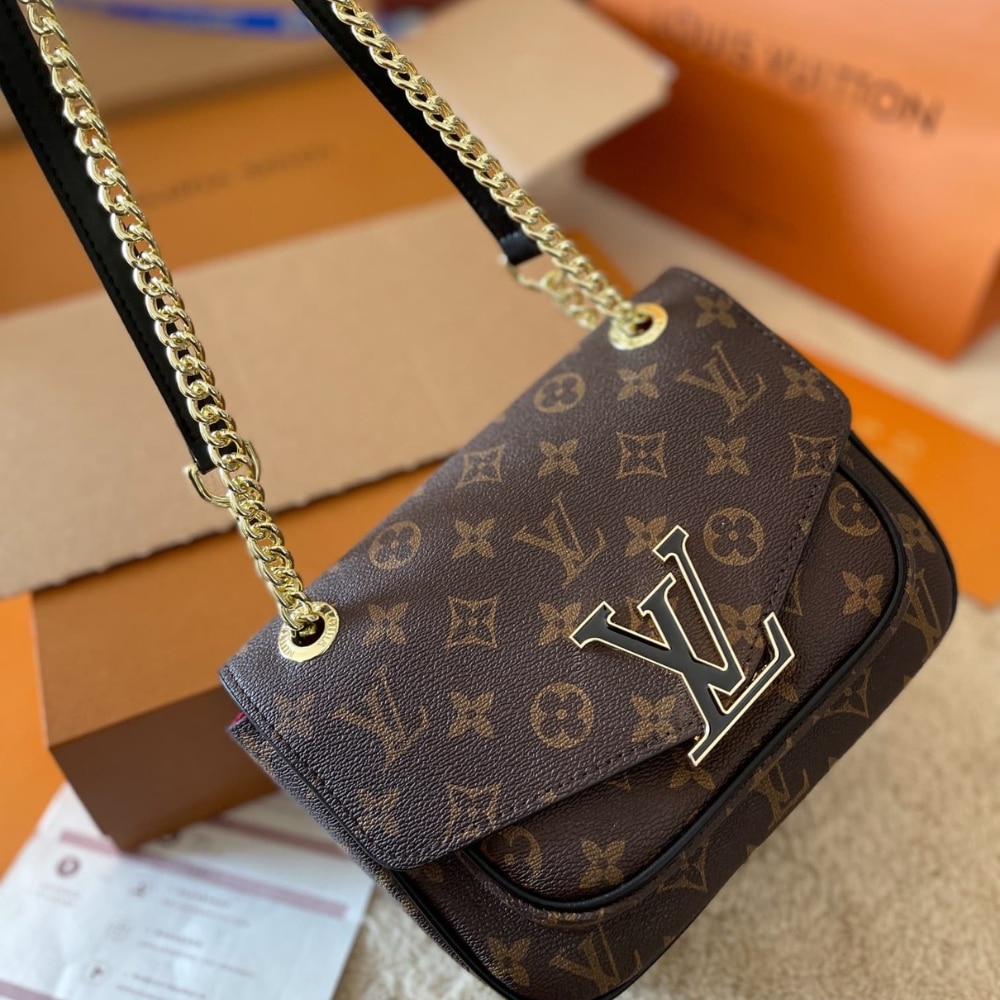 Louis Vuitton Passy Monogram Canvas Shoulder Bag Brown 23Cm M45592 - Image 2