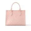 Louis Vuitton Onthego PM Monogram Empreinte Tote Bag Pink Opale 25Cm M47135