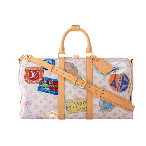 Louis Vuitton Keepall Bandoulière 45 Monogram Canvas Travel Bags Dune 45cm M14736