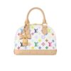 Louis Vuitton X Takashi Murakami Alma BB Monogram Canvas Top Handle Bag White Multicolor 24Cm M13078
