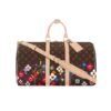 Louis Vuitton X Takashi Murakami Keepall Bandouliere 45 Monogram Canvas Shoulder Bag Brown 45Cm M14182