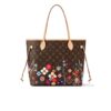Louis Vuitton X Takashi Murakami Neverfull MM Superflat Tote Bag Brown 31cm M13271