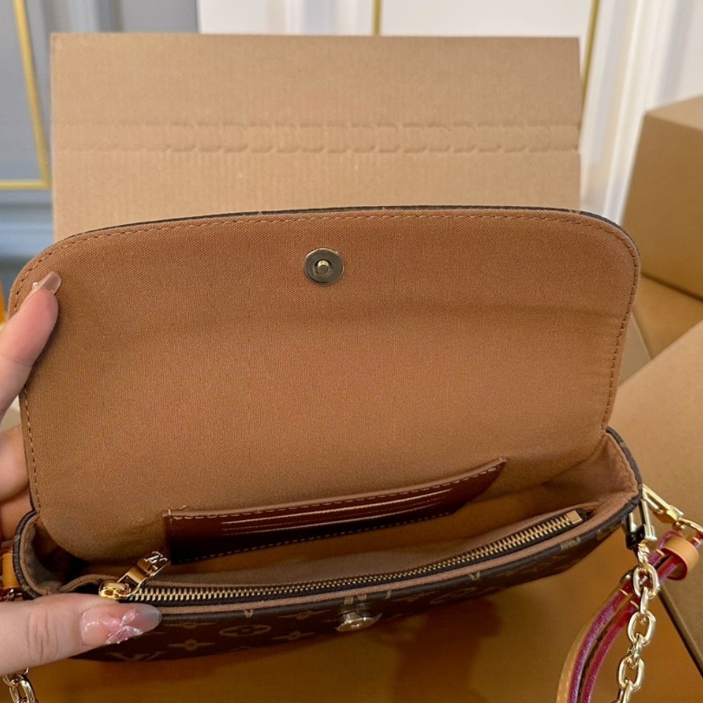 Louis Vuitton Ivy Monogram Canvas Wallet On Chain Brown 22cm M81911 - Image 4